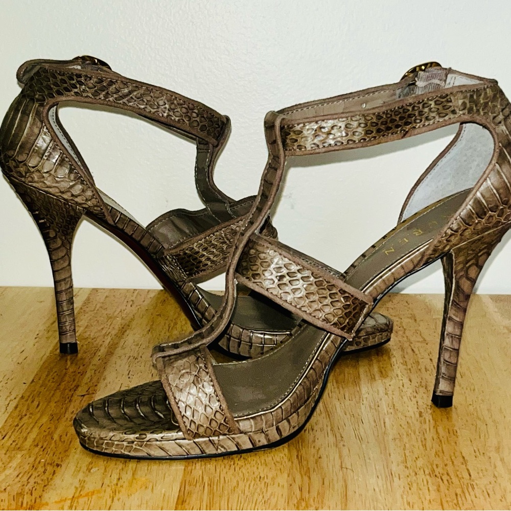 Lauren Ralph Lauren Tan Sandals with Strappy Design